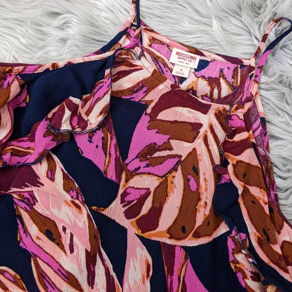 Mossimo Ruffle Tank Top Split Back Size Small - Picture 7 of 7